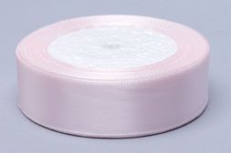 Лента атласная 25 мм - нежно-розовая, бобина 25 ярд